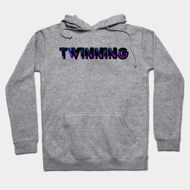 Twinning Blue and Purple Hoodie by LahayCreative2017